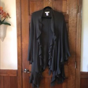 Coldwater creek cape or wrap green One size